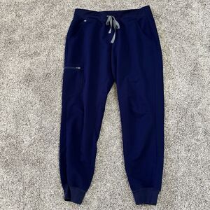 FIGS Zamora 2.0 Jogger Scrub Pants Navy Blue W18SW2005 PO 3641 Size Medium
